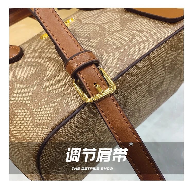 Chic Vintage Messenger Bag For Women - High-Quality Leather Crossbody Purse With Modern Minimalist Luxury Designer Style