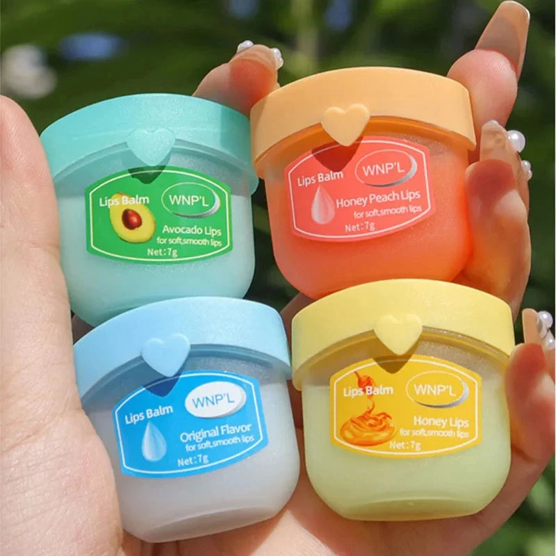 Vaseline Fruit Series Lip Balm Lips Avocado Honey Peach Cream Natural Nourishing Plant Lip Balm Tinted and Clear Lips Care