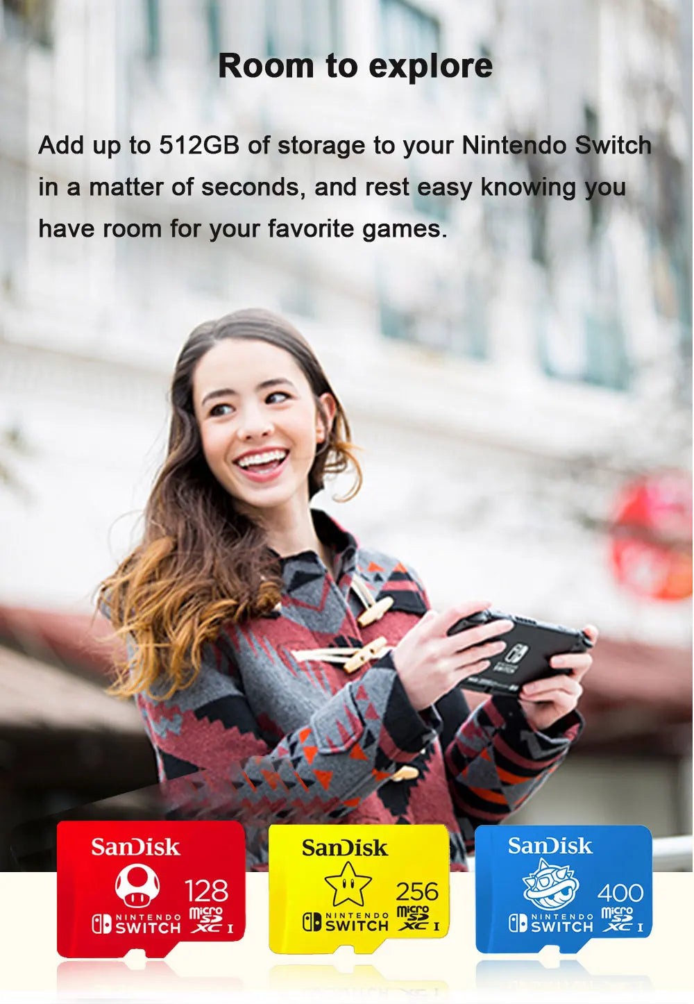 SanDisk Memory Card microsd 512GB 256GB 128GB 64GB micro SD Card Extreme/Extreme PRO TF Card Class10 U3 V30 4K UHD A2 micro SDXC