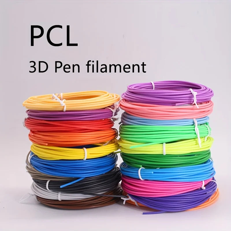 High Quality PCL Filament, Low Temperature 3D Pen Filament 1.75MM,Suitable For Low Temperature 3D Pen, Bright Colors, No Repetit