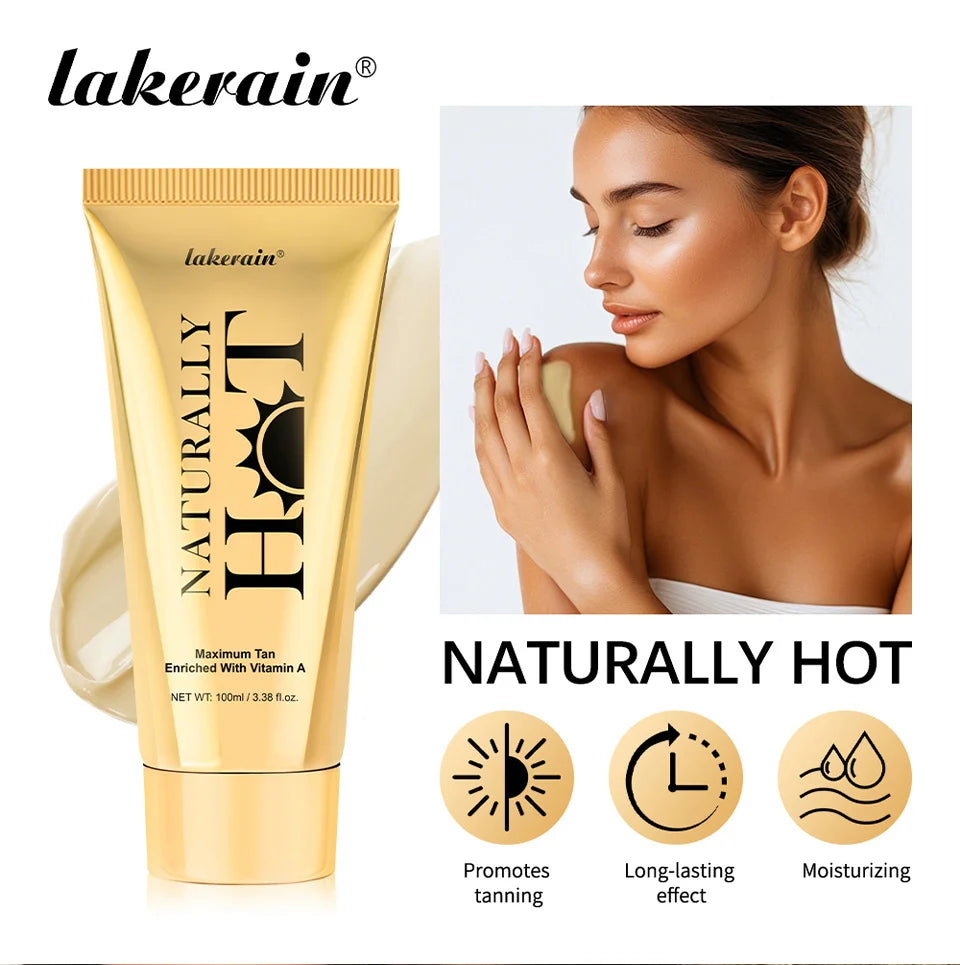 AG Hot Tanning Cream long-lasting Promote Tanning Cream for Bronzers Skin Smooth Application Non Sticky For All Skin Types Care