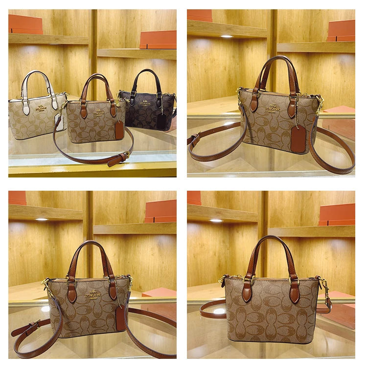 Chic Vintage Messenger Bag For Women - High-Quality Leather Crossbody Purse With Modern Minimalist Luxury Designer Style