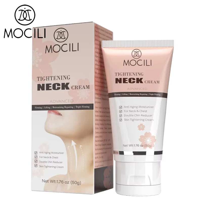 MOCILI Neck Cream Firming Anti Wrinkle Tightening Remove Dark Spot Whitening Massage Anti Aging Moisturizing Beauty Shape 50g