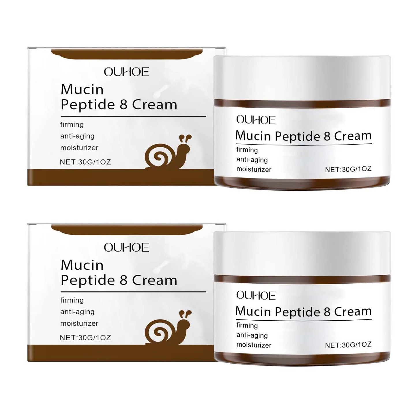 Mucin Peptide 8 Cream Moisturizing Smoothing Facial Skin Tighten Fade Fine Lines Nourish Brighten Skin Care For Rough Dry Skin