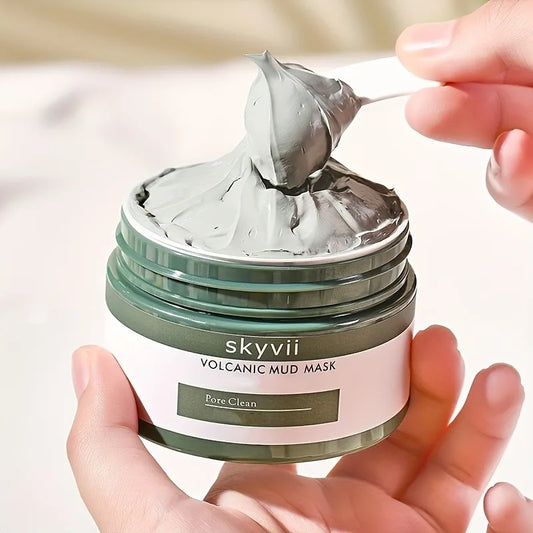 Volcanic Mud Mask for Face & Body Deep Cleansing Pore Minimizing Blackhead Reduction  Fragrance-Free with AHA for All Skin Types