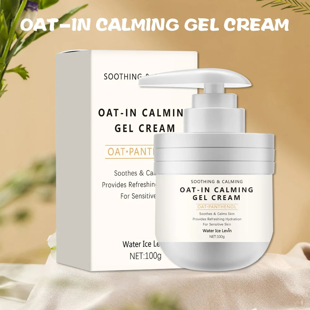 Repair Oatmeal Gel Moisturizing Cream, Suitable for Skin Types, Skin Care, Moisturizing Dry Skin Cream, Suitable for Home, Travel, Ideal Gift