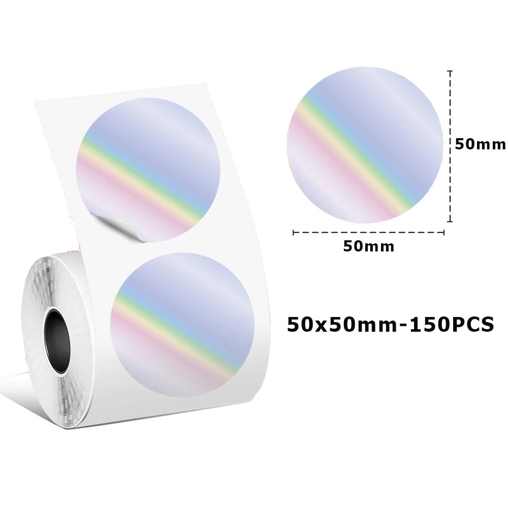 M110 Color Transparent Thermal Adhesive Label Roll,suit for phomemo M110/M200/M120/M220 E210 P50 DETONG P1