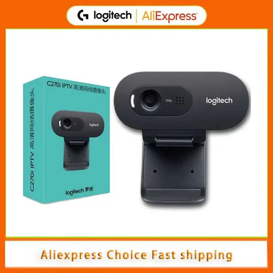 Logitech Webcam  C270i HD Webcam 720P Network Built-in Microphone USB2.0 Webcam Chat Camera mini camera Webcam for pc