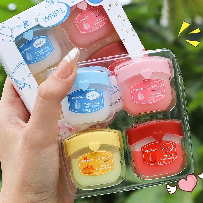 Vaseline Fruit Series Lip Balm Lips Avocado Honey Peach Cream Natural Nourishing Plant Lip Balm Tinted and Clear Lips Care