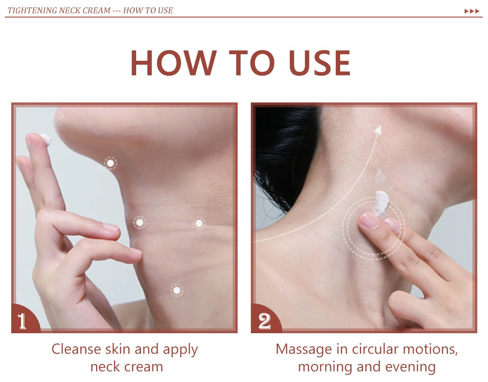 MOCILI Neck Cream Firming Anti Wrinkle Tightening Remove Dark Spot Whitening Massage Anti Aging Moisturizing Beauty Shape 50g