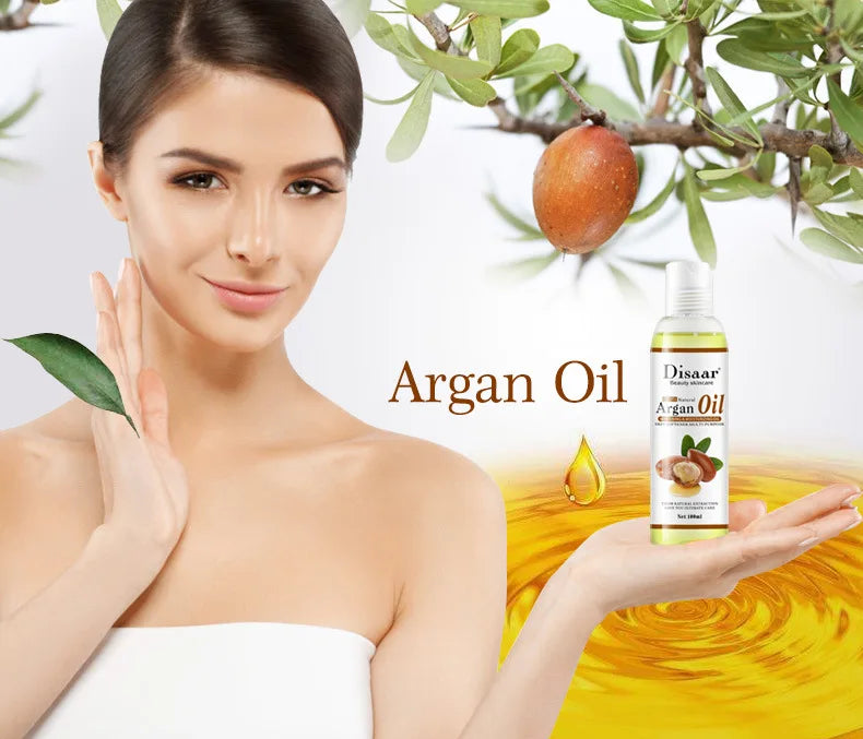 Disaar 100ml Pure Natural Argan Oil Moisturizing Body Oil Plant Essential Oils Soothing Skin Massage Oil Beauty Health Skin Care