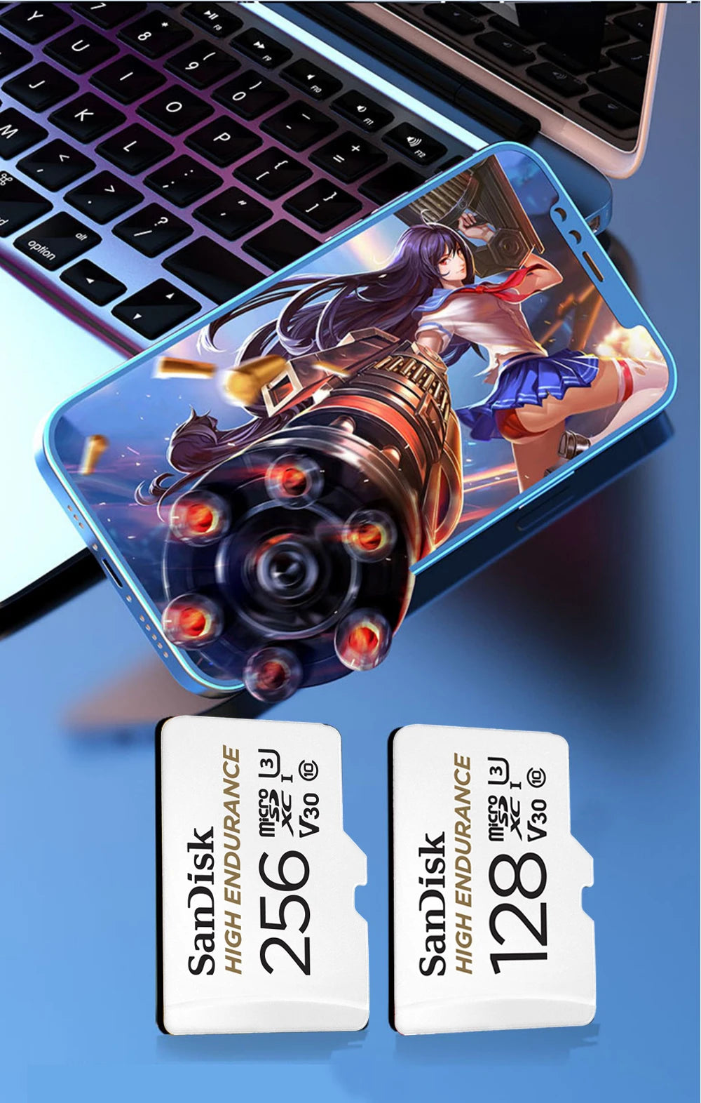 SanDisk Memory Card microsd 512GB 256GB 128GB 64GB micro SD Card Extreme/Extreme PRO TF Card Class10 U3 V30 4K UHD A2 micro SDXC