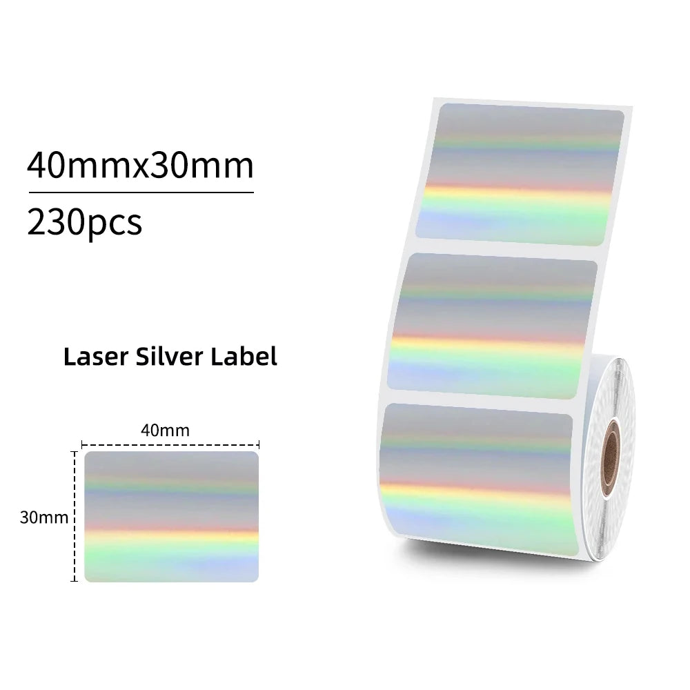 M110 Color Transparent Thermal Adhesive Label Roll,suit for phomemo M110/M200/M120/M220 E210 P50 DETONG P1