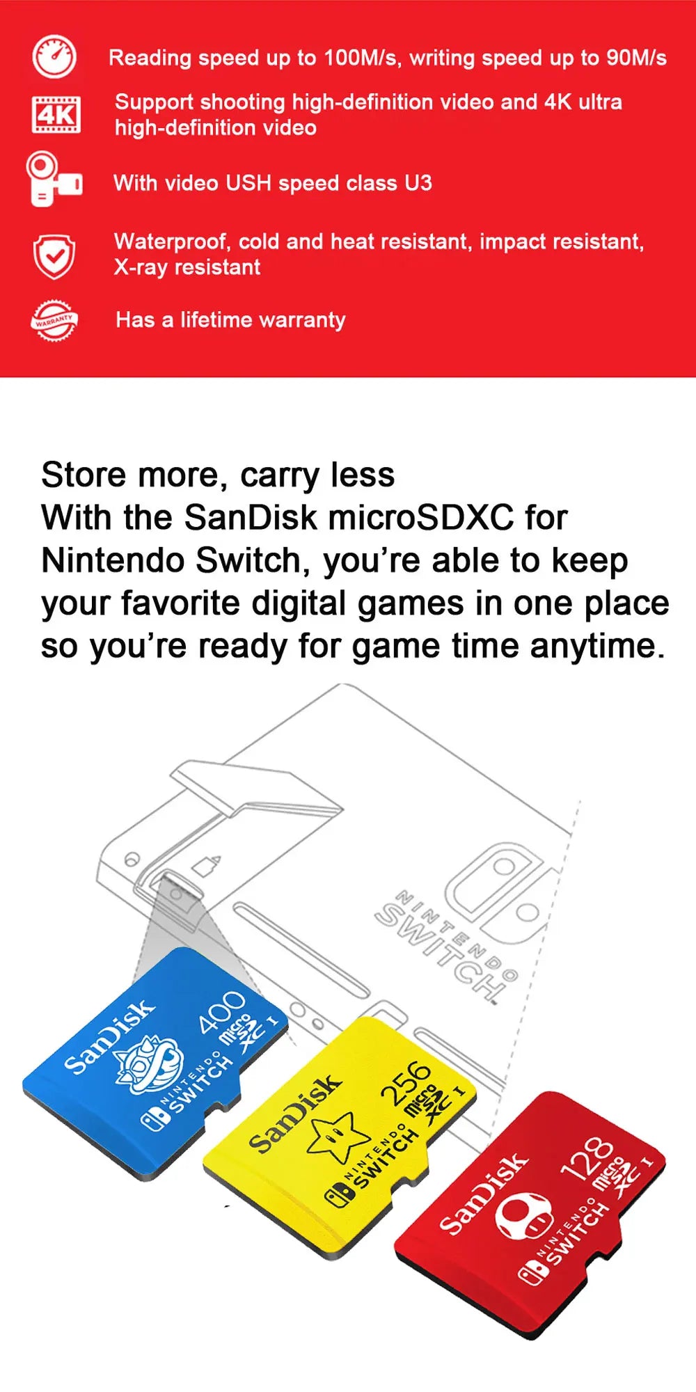 SanDisk Memory Card microsd 512GB 256GB 128GB 64GB micro SD Card Extreme/Extreme PRO TF Card Class10 U3 V30 4K UHD A2 micro SDXC