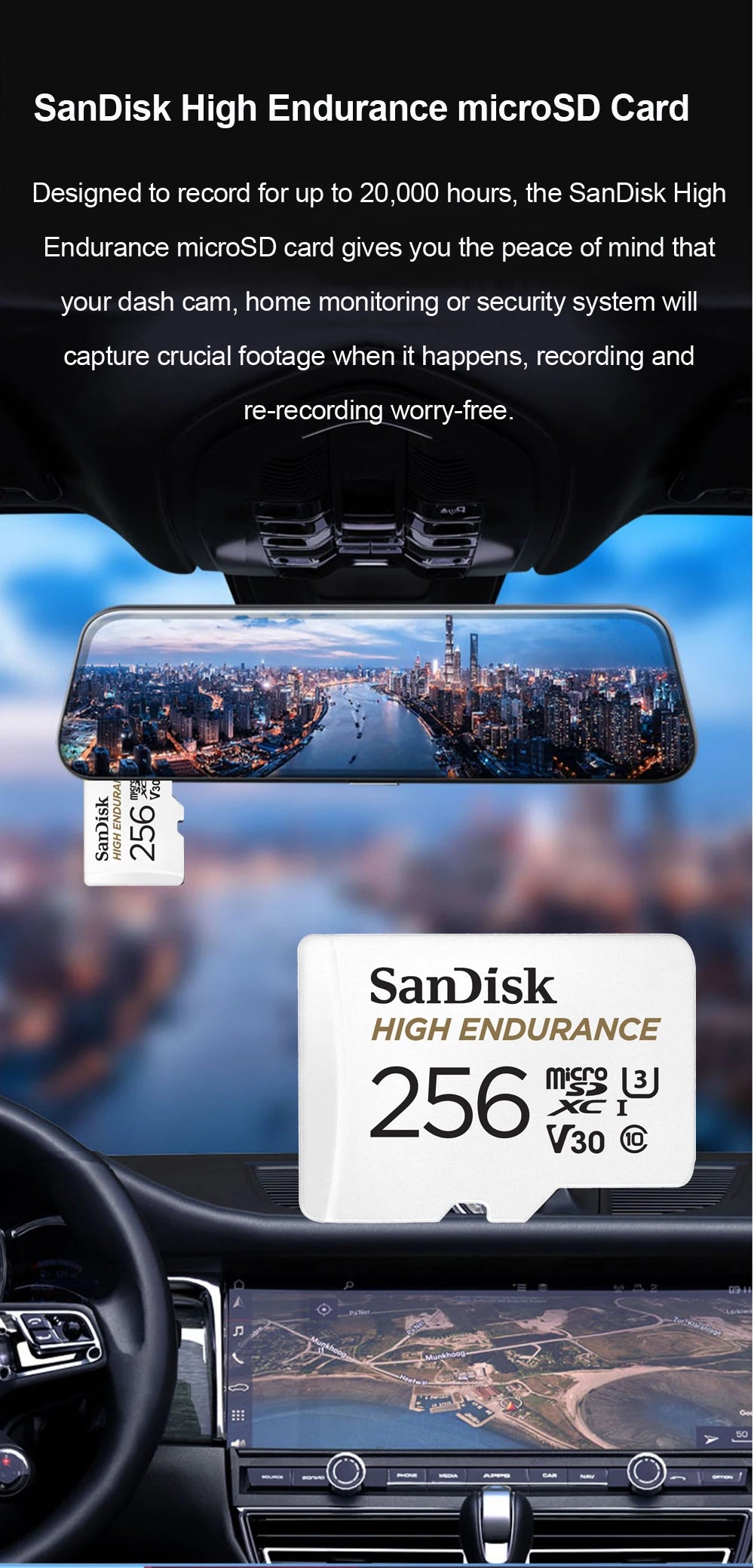 SanDisk Memory Card microsd 512GB 256GB 128GB 64GB micro SD Card Extreme/Extreme PRO TF Card Class10 U3 V30 4K UHD A2 micro SDXC