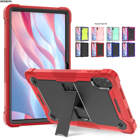 For Honor Pad X8A 11 X9 11.5 Inch 2023 X8 Pro Tablet Case Heavy Duty Kids Silicone PC Hybrid Armor Cover Stand Shockproof