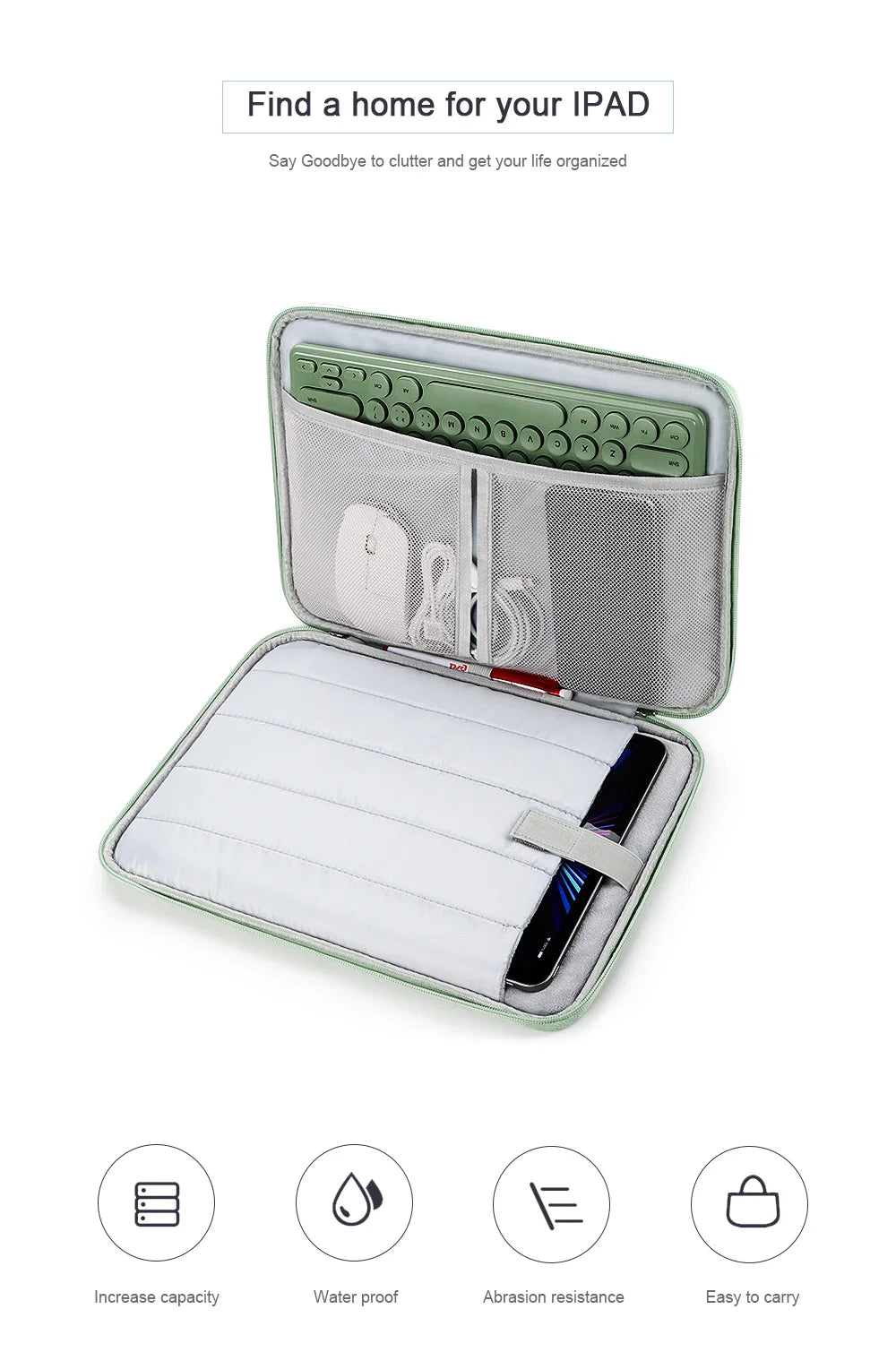 Shockproof Storage Bag Sleeve Case for IPad Air 5 4 3 2 1 10.9 10.5 10.2 Pro 11 12.9 for XiaoMi Pad 5 for Macbook Keyboard Cover