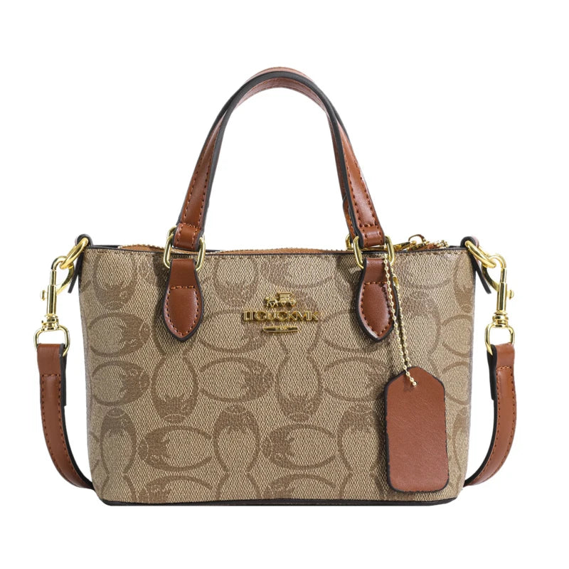 Chic Vintage Messenger Bag For Women - High-Quality Leather Crossbody Purse With Modern Minimalist Luxury Designer Style