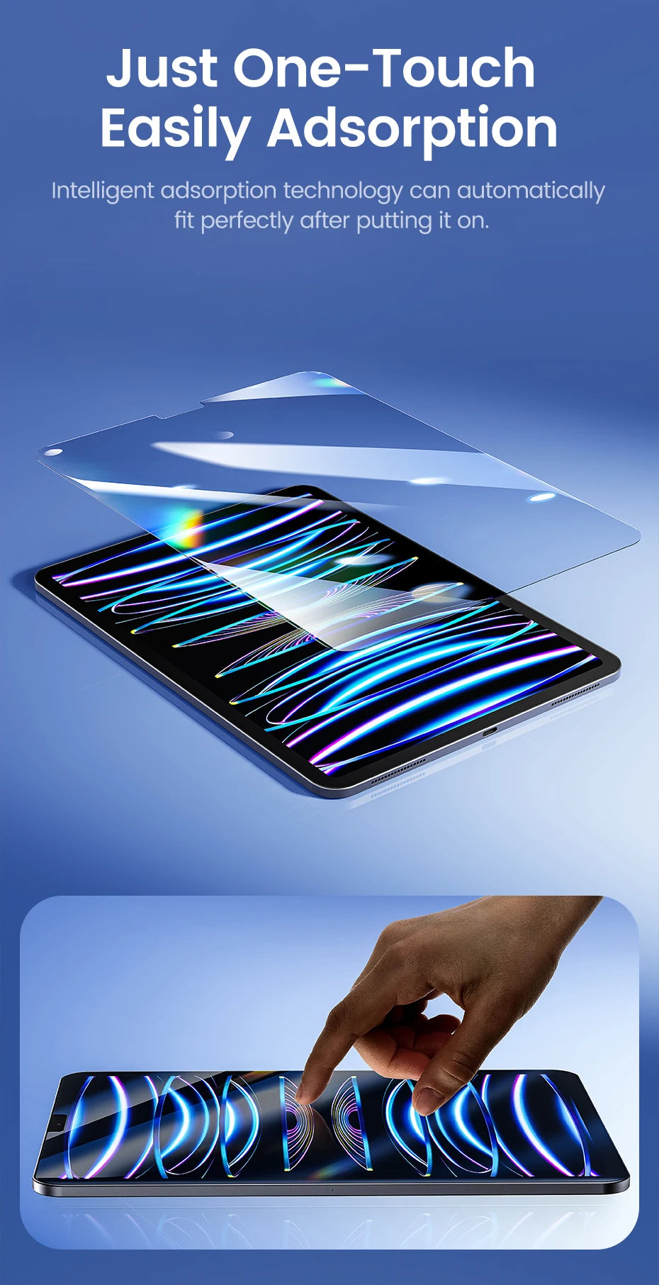 Toocki 2pcs Clear Screen Protector For Ipad 9 8 7 6 5 9th Generation 8th 7th Tempered Glass For Ipad Pro 12.9 11 10.2 Air 5 4