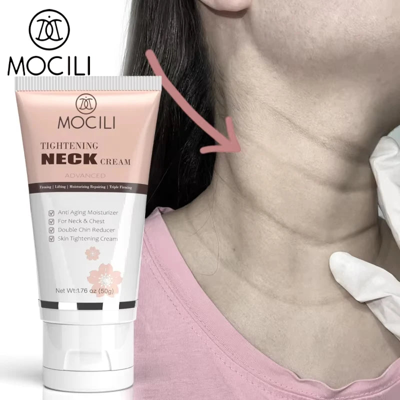 MOCILI Neck Cream Firming Anti Wrinkle Tightening Remove Dark Spot Whitening Massage Anti Aging Moisturizing Beauty Shape 50g