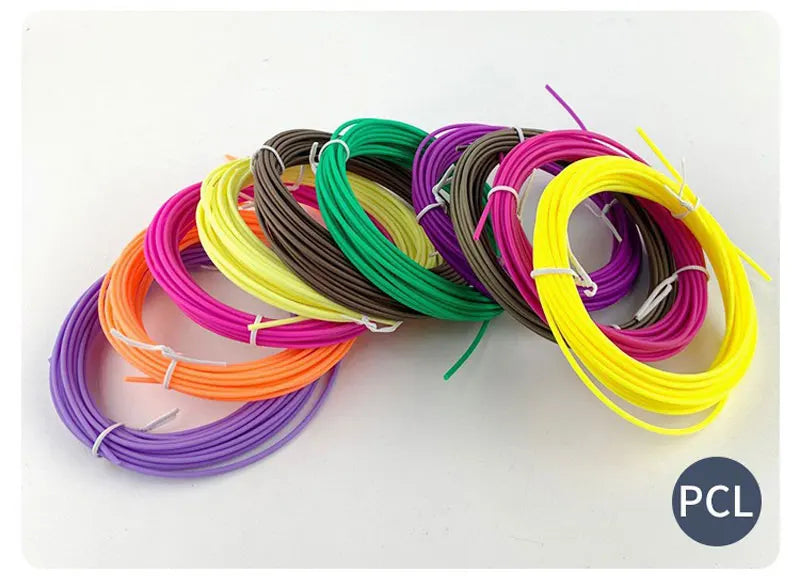 High Quality PCL Filament, Low Temperature 3D Pen Filament 1.75MM,Suitable For Low Temperature 3D Pen, Bright Colors, No Repetit
