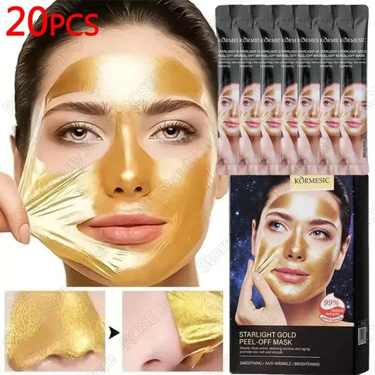 Gold Remove Blackhead Peel Mask Deep Cleansing Pore Dirt Cleansing Cosmetic Residue Exfoliating Cleansing Mask Oil Control Facia