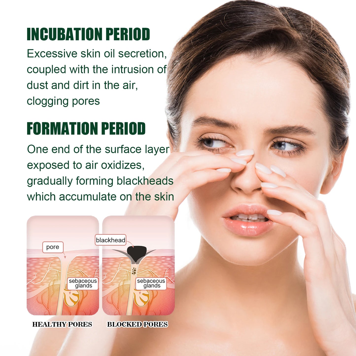 Blackhead Remover Nose Mask Deep Cleaning Shrink Pores Black Head Remove Stickers Peeling Black Head Strips Face Skin Care 60pcs