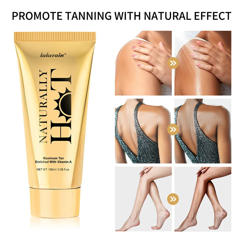 AG Hot Tanning Cream long-lasting Promote Tanning Cream for Bronzers Skin Smooth Application Non Sticky For All Skin Types Care