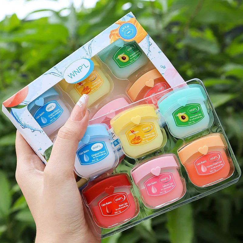 Vaseline Fruit Series Lip Balm Lips Avocado Honey Peach Cream Natural Nourishing Plant Lip Balm Tinted and Clear Lips Care