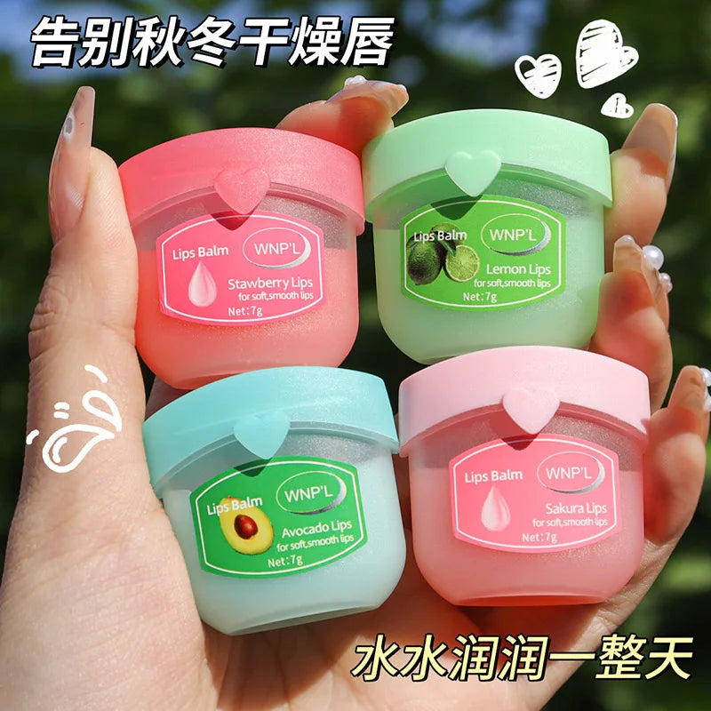 Vaseline Fruit Series Lip Balm Lips Avocado Honey Peach Cream Natural Nourishing Plant Lip Balm Tinted and Clear Lips Care