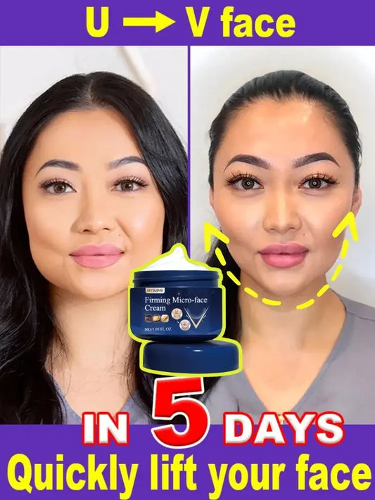 V-Shape Face Slimming Cream Remove Double Chins Firming Lifting Up V Cheek Fat Burning Anti-aging Shaping Massage Care Products