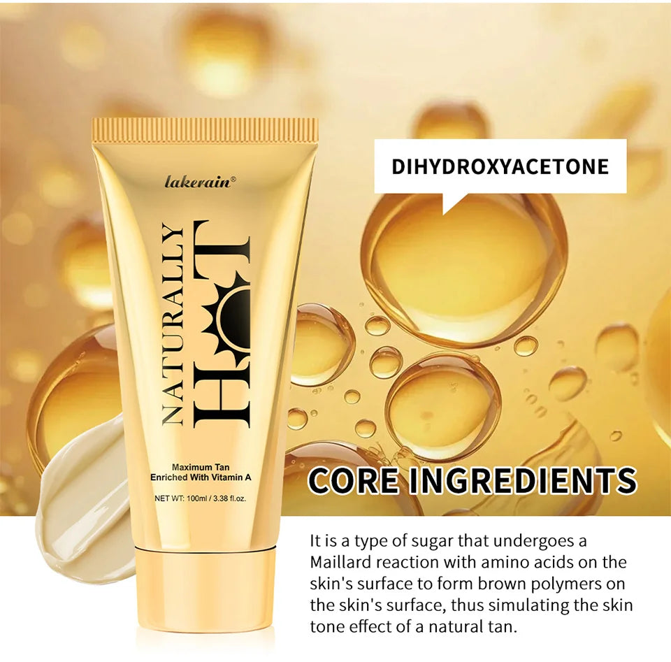 AG Hot Tanning Cream long-lasting Promote Tanning Cream for Bronzers Skin Smooth Application Non Sticky For All Skin Types Care
