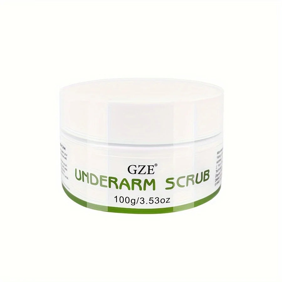 GZE Underarm Scrub with Peppermint, Aloe Vera and Walnut Shell Powder, Underarm Scrub Helps on Removing Odor, Deep Cleanse
