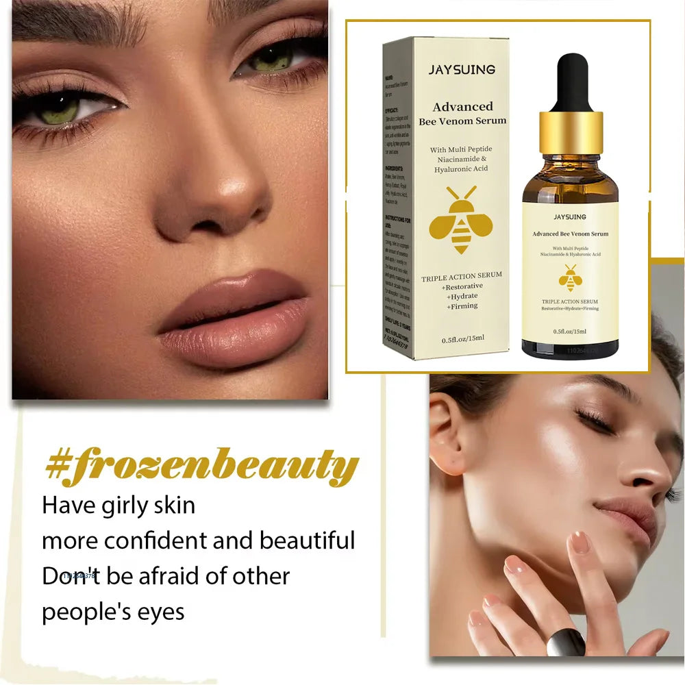 Bee Venom Anti Wrinkle Essence Younger Reduce Fine Lines Lifting Firming Repair Moisturize Tighten Whitening Facial Skin Care