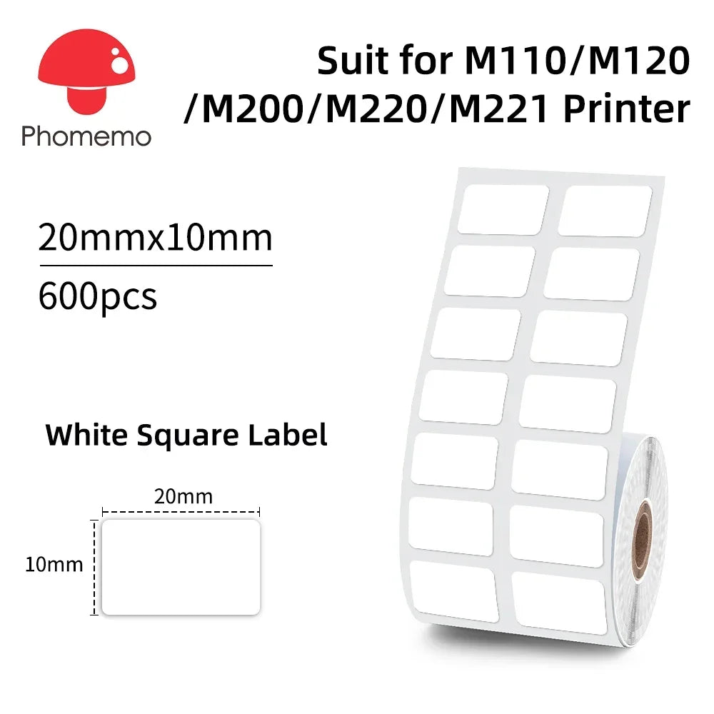 Phomemo M200 Bluetooth Thermal Label Printer Sticker Label Maker for Small Businesses Shipping and Address Labels (20-75mm)